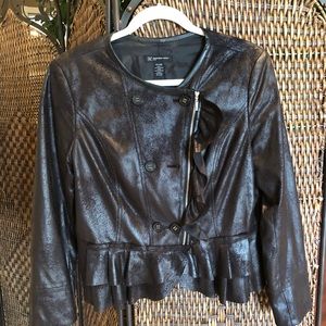 Faux leather jacket